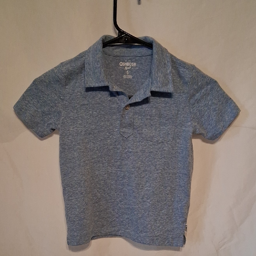 OshKosh B'gosh Heather Blue Kids Polo
